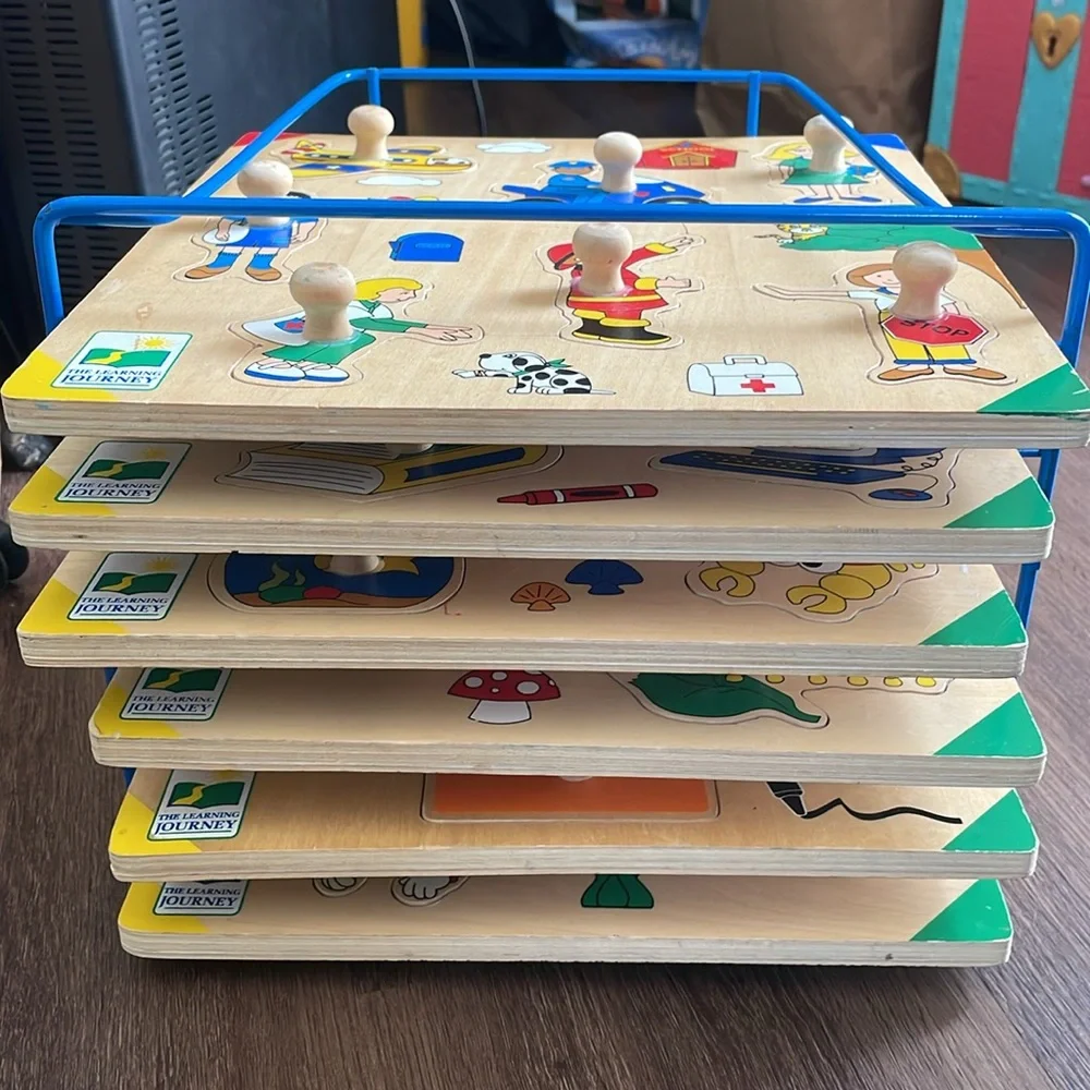 The Learning Journey International Big Knot Set First Puzzle Set of 6 puzzles